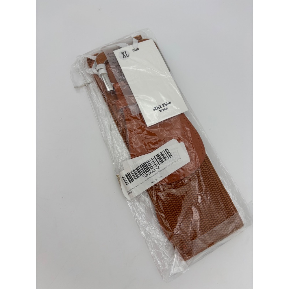 GRACE KARIN Wide Orange Belt Accessory‎ Womens Elastic Stretch Big Buckle NEW XL - Picture 10 of 13